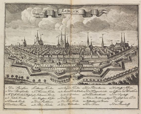 Deutschland - Melle, J. von, Gründliche Nachricht von der Stadt Lübeck. 1740