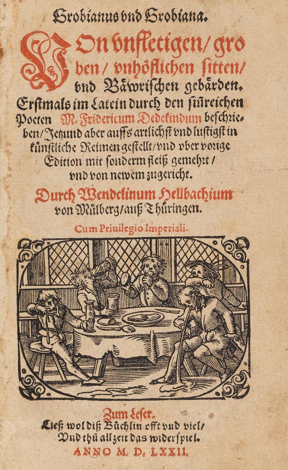 Fridrich Dedekind - Grobianus und Grobiana. 1572