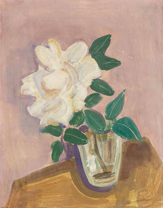 Karl Hofer - Stillleben mit weißer Rose