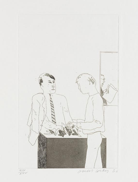 David Hockney - Fourteen poems by C. P. Cavafy. Chosen and illustrated with twelve etchings by David Hockney - Weitere Abbildung