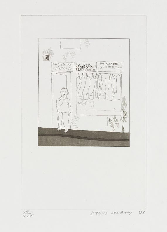 David Hockney - Fourteen poems by C. P. Cavafy. Chosen and illustrated with twelve etchings by David Hockney - Weitere Abbildung