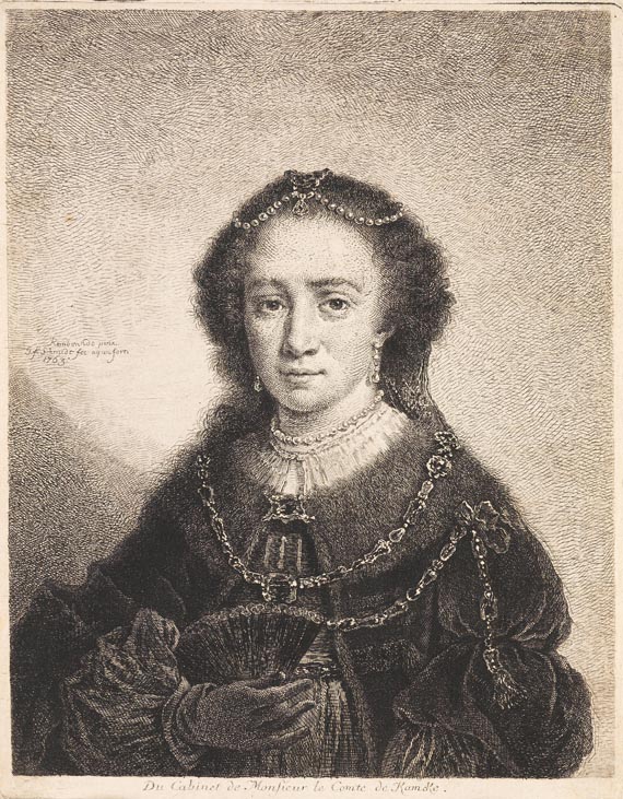 Georg Friedrich Schmidt - 7 Blätter: Figürliche Darstellung (1), Porträtdarstellungen nach Rembrandt (6)