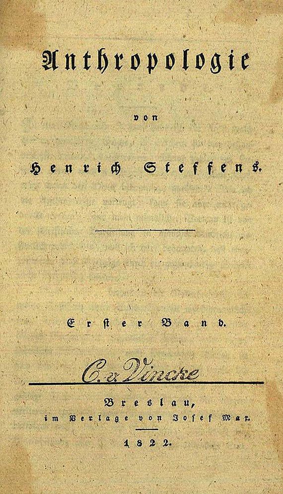 Henrich Steffens - Anthropologie 1822