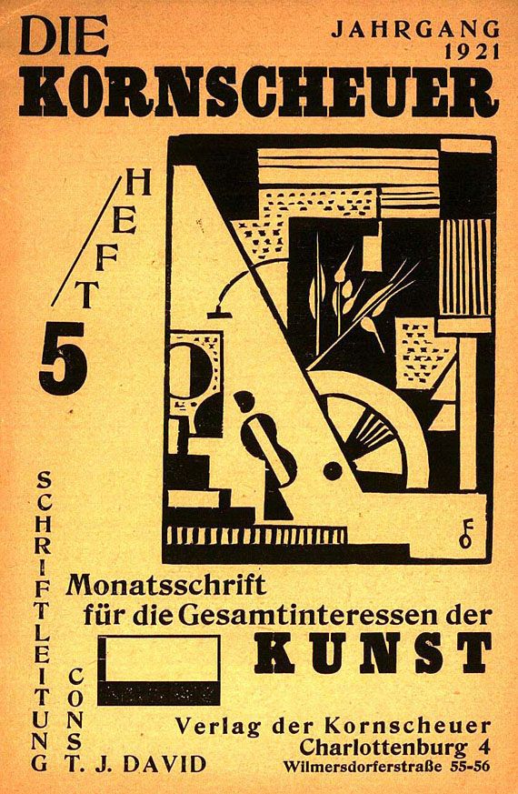 Zeitschriften - Zeitschriften: (Kornscheuer, Menschen II & III, Kunsttopf, insg. 4 Hefte), 1921