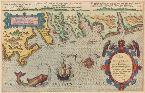 Spanien - Beschrijvinge der Zee custen van Galißien.
