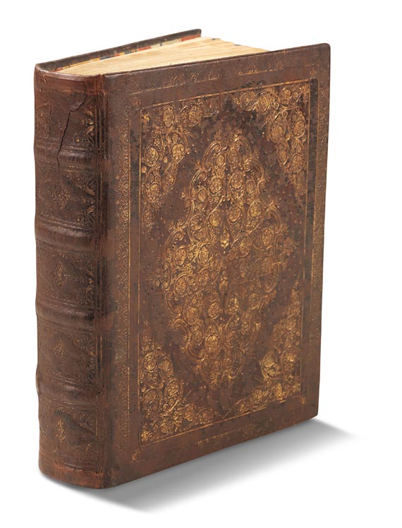  Manuskripte - Die himblische Schatz-Camer. Dt. Handschrift, m. Kupfern. Um 1750. - Einband