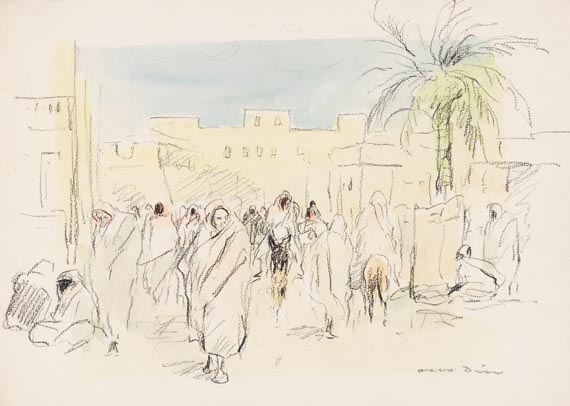 Otto Dill - Nordafrikanische Straßenszene