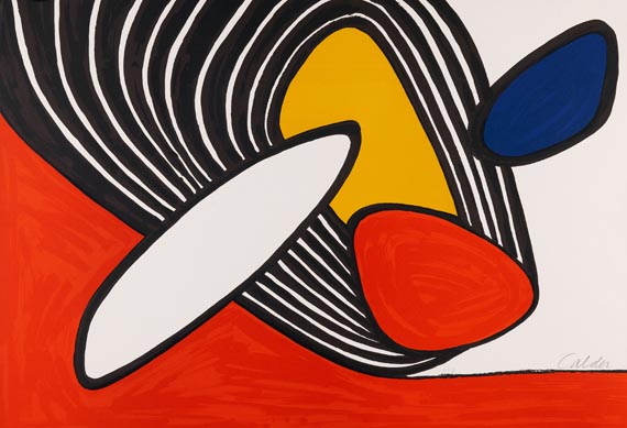 Alexander Calder - Composition with discs and black spiral