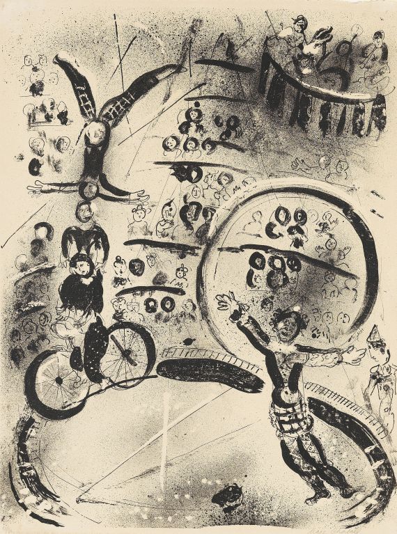 Marc Chagall - Les Cyclistes