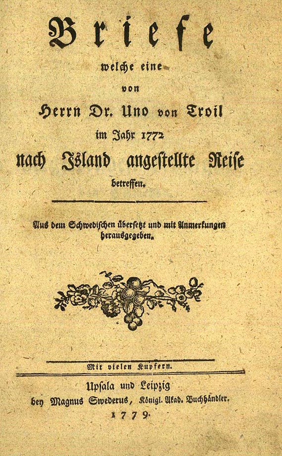 Uno von Troil - Briefe (1779)