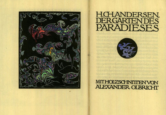 Alexander Olbricht - Andersen, Der Garten des Paradieses. 1920