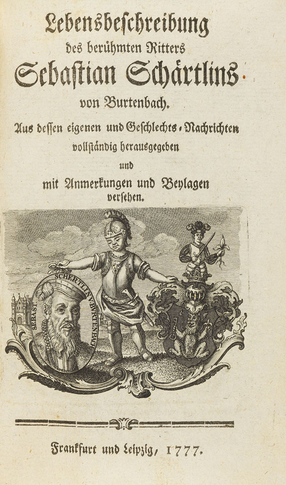 S. Schertlin - Lebensbeschreibung des Sebastian Schärtlin. 1777 - Dabei: Sebastian Schertlin. 1852