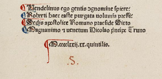 Robertus Caracciolus - Quadragesimale. 1472  24(S20) - Weitere Abbildung