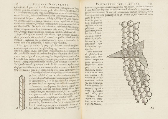 René Descartes - Epistolae... 1668-1701. 9 Bde.