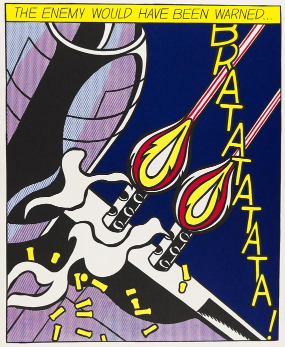 Roy Lichtenstein - 3 Blätter: As I Opened Fire Poster - Weitere Abbildung