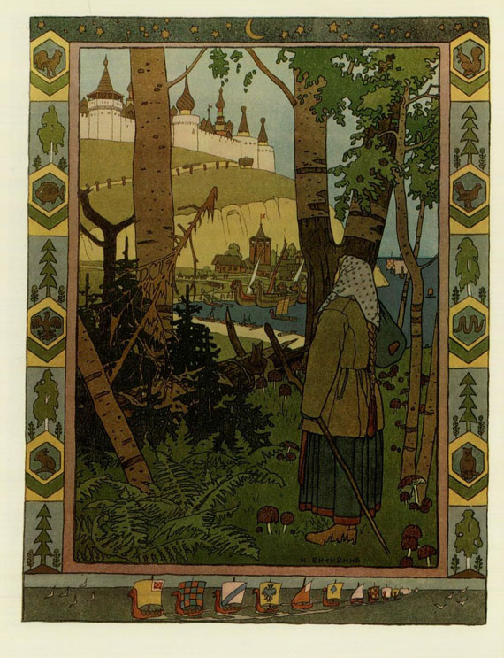 Iwan J. Bilibin - 14 illustrierte Werke. 1902-79.