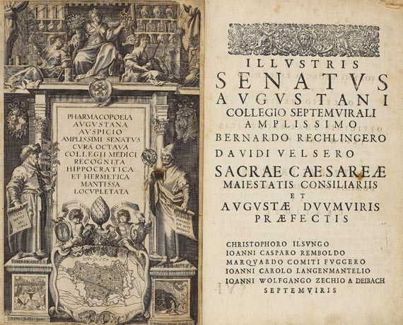 Pharmakopöen - Pharmacopoeia augustana. 1640.