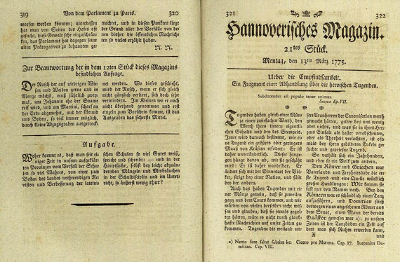 Hannoverisches Magazin - Hannoverisches Magazin. 1776.
