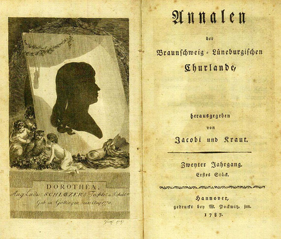  - Annalen der Braunschweig-Lüneburgischen Churlande, 8 Bde. 1787.