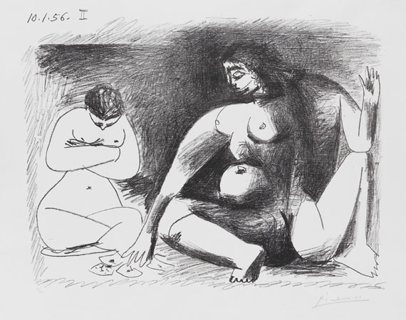 Pablo Picasso - Deux Femmes accroupies