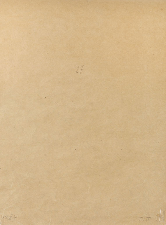 Gustav Klimt - Kauernder Halbakt von vorne - Weitere Abbildung
