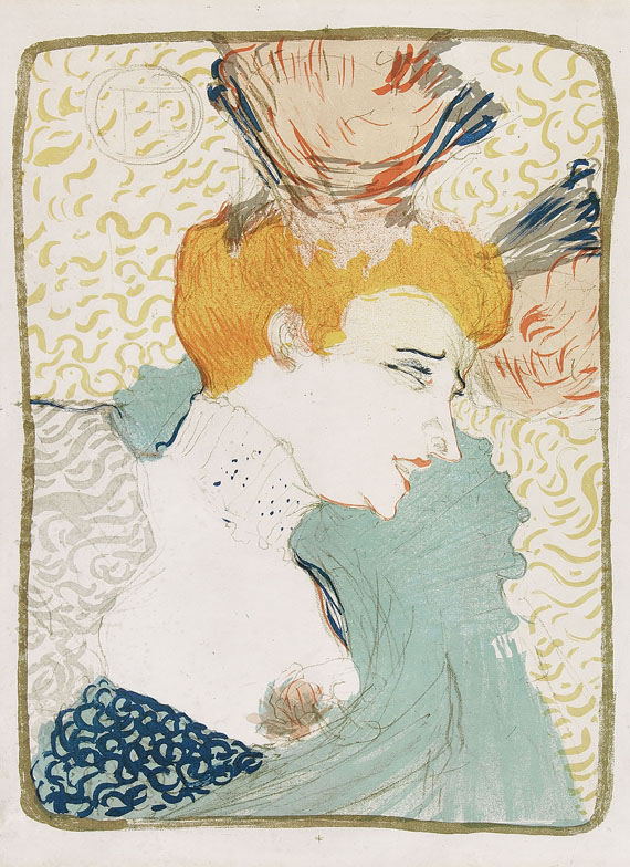 Henri de Toulouse-Lautrec - Mademoiselle Marcelle Lender, en buste
