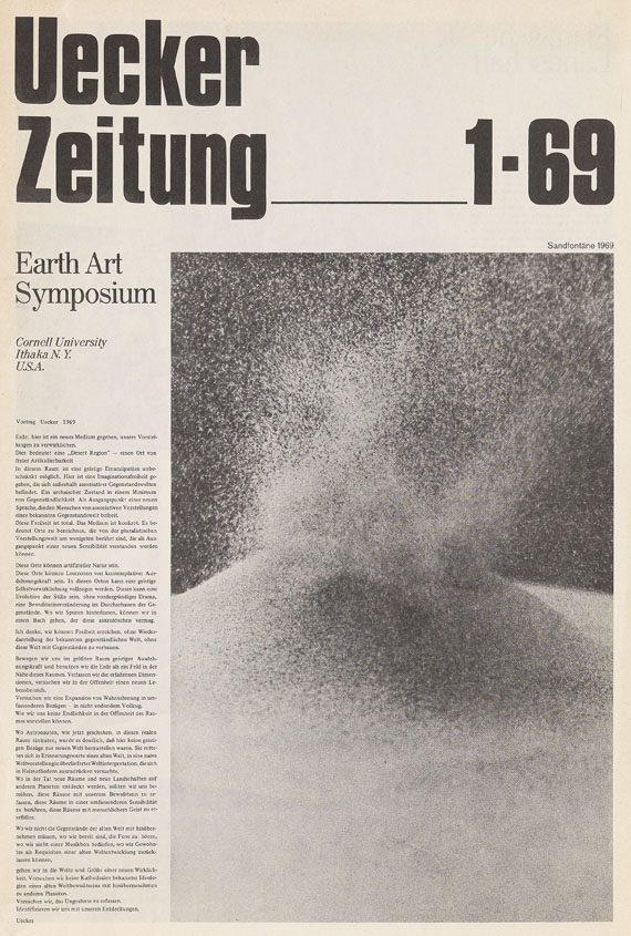 Günther Uecker - Uecker Zeitung, Nr. 1-4, 1969-73/74