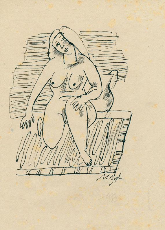 Richard Ziegler - Ohne Titel (mit 7 Zeichnungen). um 1925
