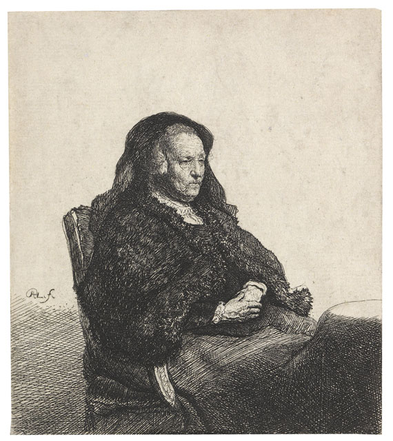 Harmensz. Rembrandt van Rijn - Rembrandts Mutter mit schwarzem Schleier