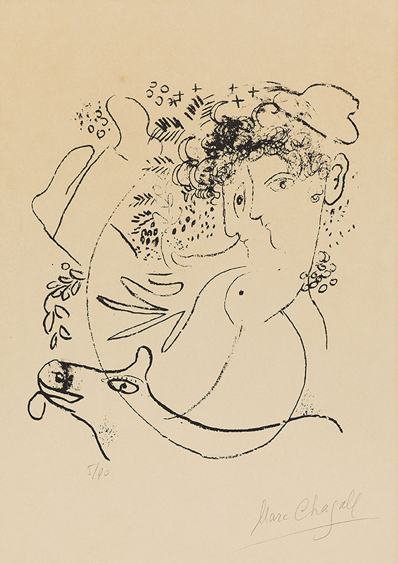 Marc Chagall - Die beiden Profile