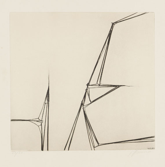 Erich Hauser - 5 Blätter: Abstrakte Kompositionen - Weitere Abbildung