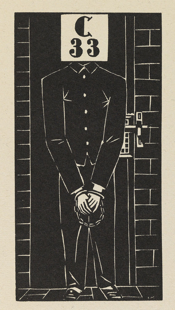 Frans Masereel - Oscar Wilde, The Ballad of Reading Gaol. 1923.