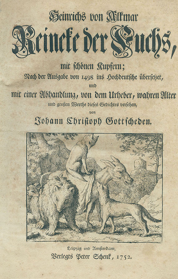 Heinrich von Alkmar - Reineke der Fuchs. 1752.