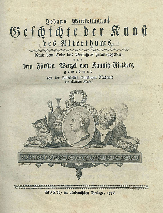 Johann Joachim Winkelmann - Geschichte der Kunst. 1776
