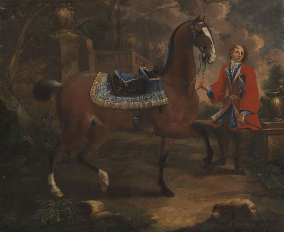 Johann Georg von Hamilton - Werkstatt - 4 Gemälde: Pferdeportraits vor Palastgartenarchitektur - Weitere Abbildung