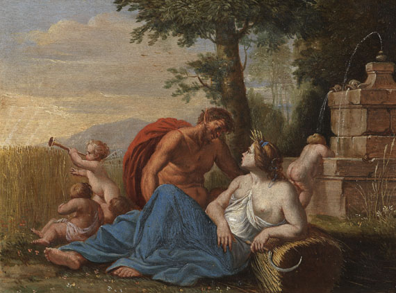  Flandern - 2 Gemälde: Bacchantische Szenen mit Ceres, Faun und Bacchus - Weitere Abbildung