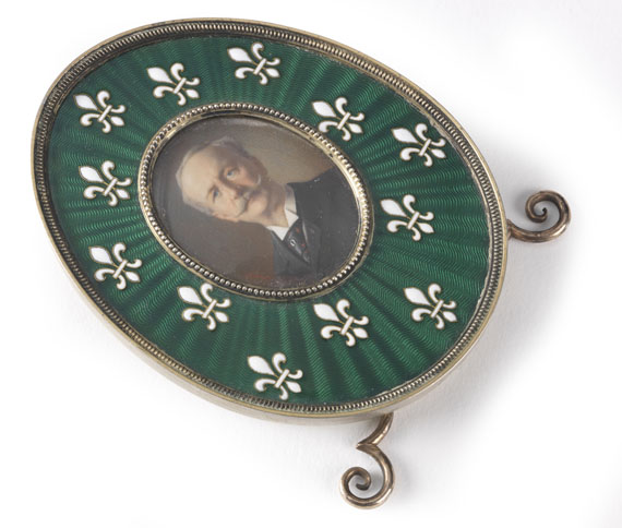 Johann Victor Aarne für Peter Carl Fabergé - Fabergé-Rahmen mit Miniatur - Weitere Abbildung