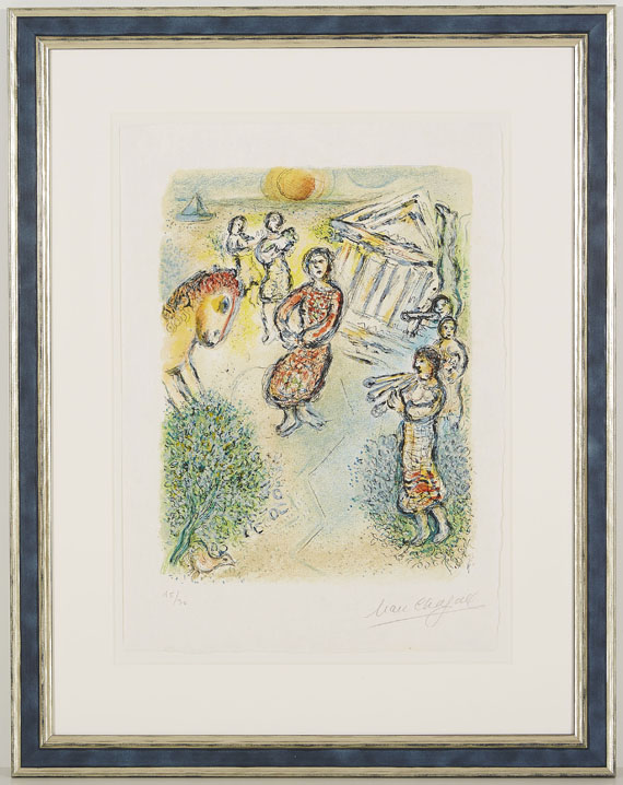 Marc Chagall - Die Zubereitung des Festmahls für die Freier