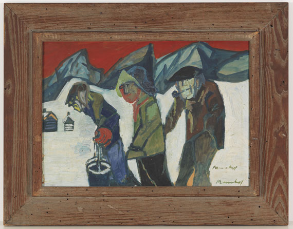Bruno Krauskopf - Bergbewohner (Drei Männer im Schnee) - Weitere Abbildung