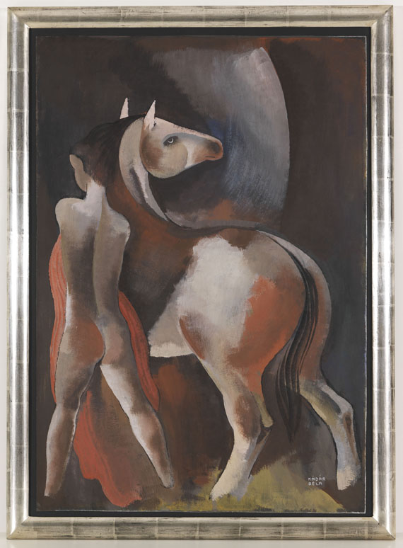 Béla Kádár - Mann mit Pferd