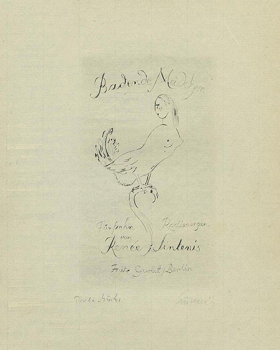 Renée Sintenis - Badende Mädchen, Radierungen. 1919.