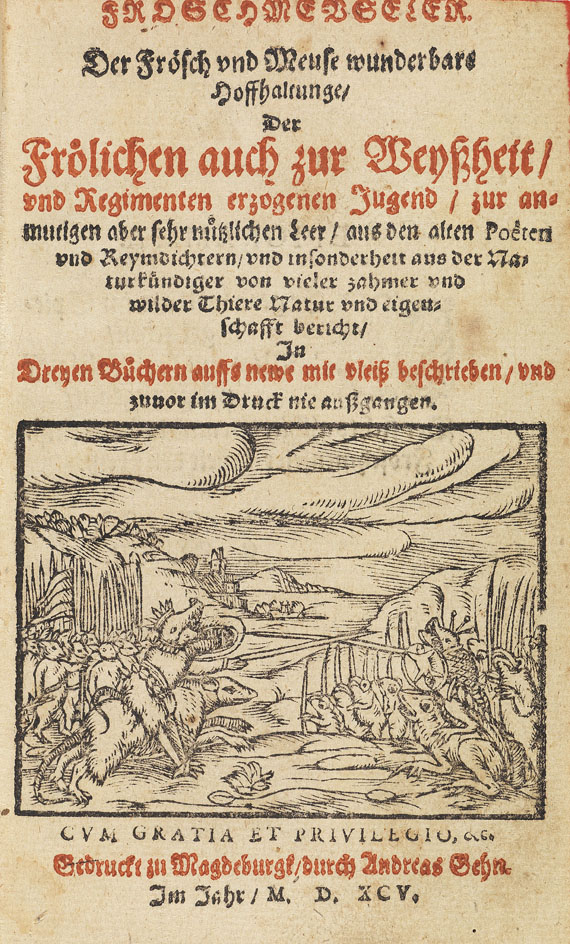 Georg Rollenhagen - Froschmeuseler. 1595 - Weitere Abbildung