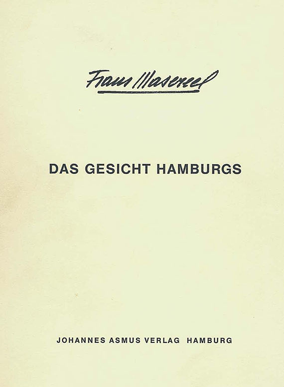 Frans Masereel - Das Gesicht Hamburgs. 1964