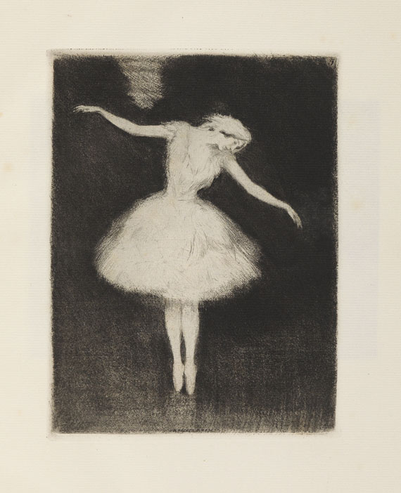 Ernst Oppler - 36 Radierungen  zum Russischen Ballett. 1922 Dabei: 2 Orig. Radierungen.