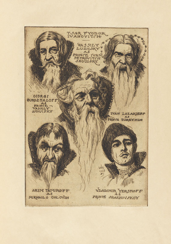 Bernhardt Wall - Sayler, M., The Russian players. 1923. - Weitere Abbildung