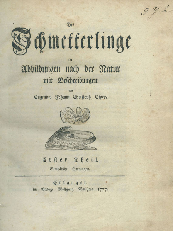 Johann Christoph Esper - Schmetterlinge. 1777-79. 2 Bde.