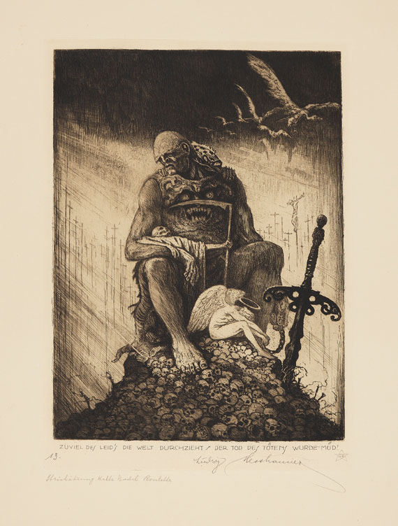 Ludwig Hesshaimer - Der Weltkrieg. Ein Totentanz. 1921