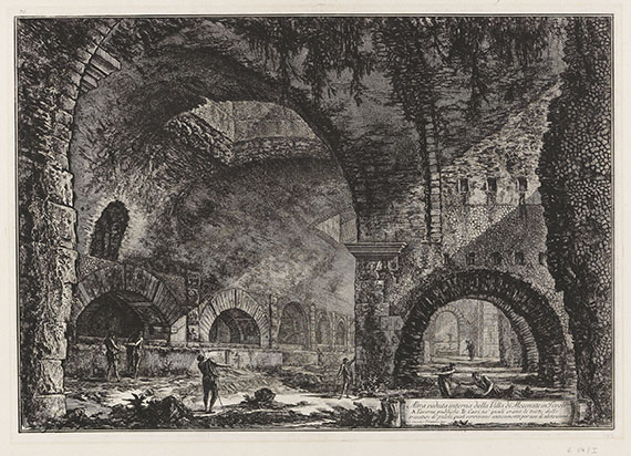 Giovanni Battista Piranesi - Altra veduta interna della Villa di Mecenate in Tivoli