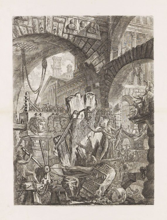 Giovanni Battista Piranesi - Blatt II der sechzehnteiligen Folge der "Carceri d