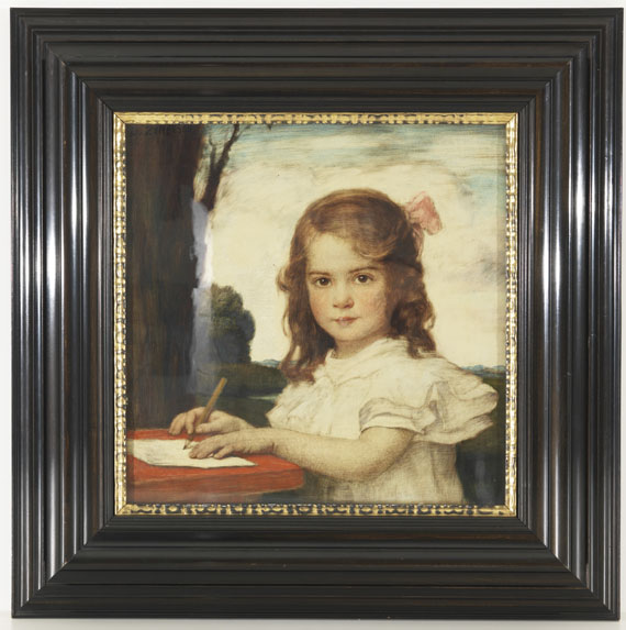 Ludwig von Zumbusch - Porträt eines Mädchens beim Zeichnen - Weitere Abbildung